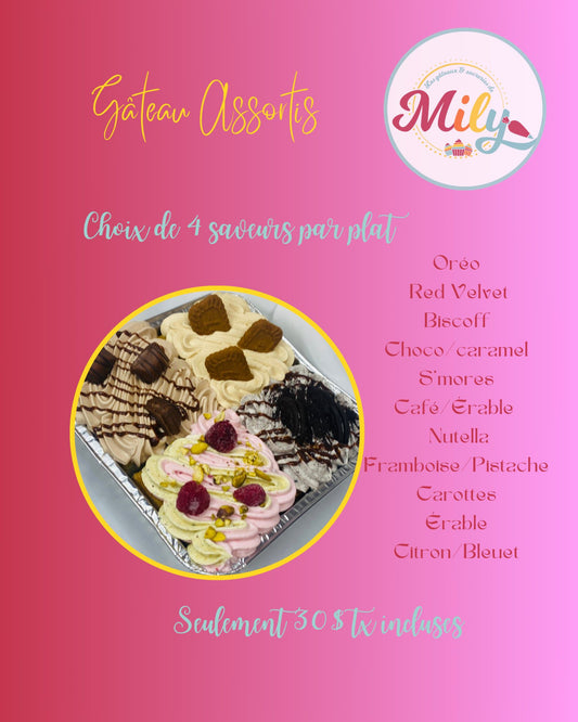 Gâteaux assortis